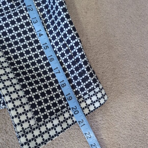 Laundry By Shelli Segal Preppy Old Money Open Front Jacquard Geometric Blazer 2 - Picture 6 of 8